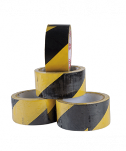 Cinta delimitadora negro/amarillo 50 mm. x 18 mts.